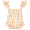 Mer St. Barth Babies'  Chloe Romper In Talelayo Gold