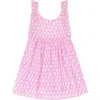Mer St. Barth Kids'  Daphne Flutter Sleeve Dress In Violet Booti