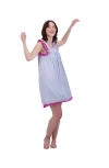 Mer St. Barth Dress Sea Stripe Embroidery In Blue