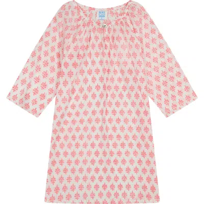 Mer St. Barth Kids'  Girl's "le Reve" St Barth Caftan Pink Booty