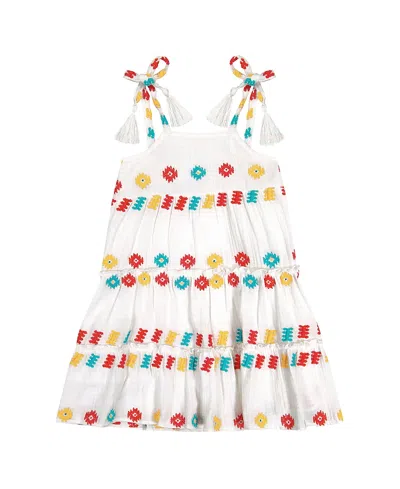Mer St. Barth Girls' Bella Shoulder Tie Sundress - Little Kid, Big Kid In Multi