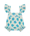 Mer St. Barth Girls' Chloe Romper - Baby In Blue