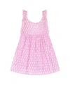 Mer St. Barth Girls' Daphne Flutter Sleeve Dress - Little Kid, Big Kid In Violet