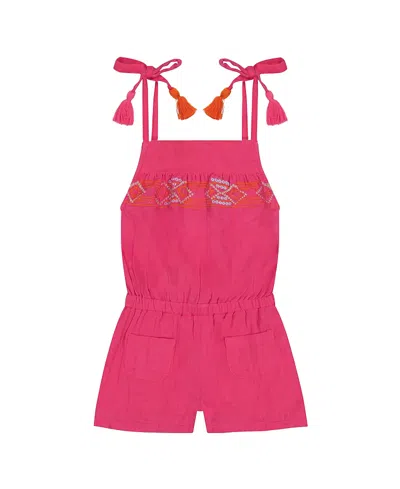Mer St. Barth Girls' Inez Shoulder Tie Romper - Little Kid, Big Kid