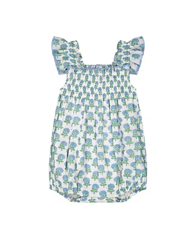 Mer St. Barth Kids' Girls' Leila Romper - Baby In Blue