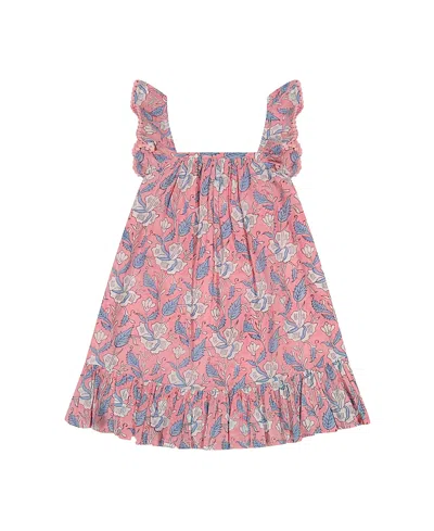 Mer St. Barth Girls' Mini Eva Dress - Little Kid, Big Kid In Pink