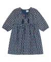 Mer St. Barth Girls' Sara Popover Dress - Little Kid, Big Kid In Blue