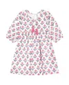 Mer St. Barth Girls' Sara Popover Dress - Little Kid, Big Kid In Pink