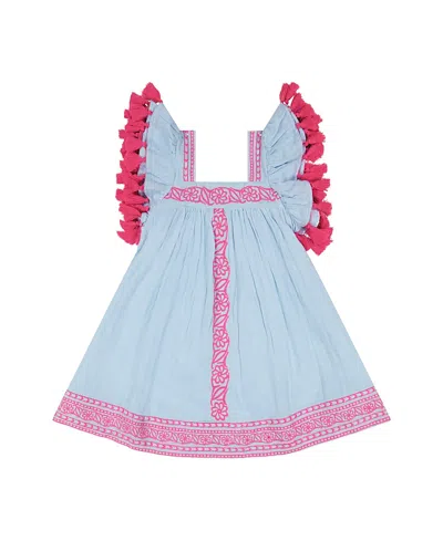 Mer St. Barth Girls' Serena Dress - Little Kid, Big Kid In Gray