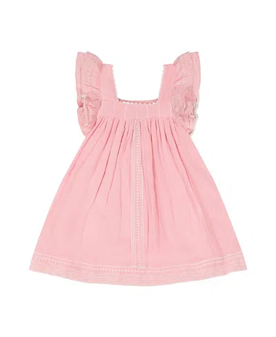 Mer St. Barth Girls' Serena Dress - Little Kid, Big Kid In Pink