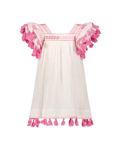 Mer St. Barth Girls' Serena Dress - Little Kid, Big Kid In Pink