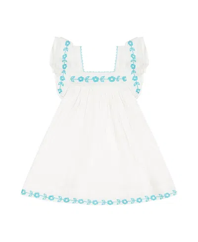 Mer St. Barth Girls' Serena Dress - Little Kid, Big Kid In White