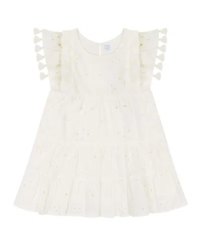 Mer St. Barth Girls' Sophie Tassel Dress - Little Kid, Big Kid In White