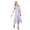 Mer St. Barth Giselle Maxi Dress In Blue Ikat
