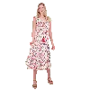 Mer St. Barth Giselle Maxi Dress In Cream Red Navy Ikat