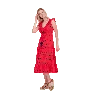 Mer St. Barth Giselle Maxi Dress In Red Embroidery