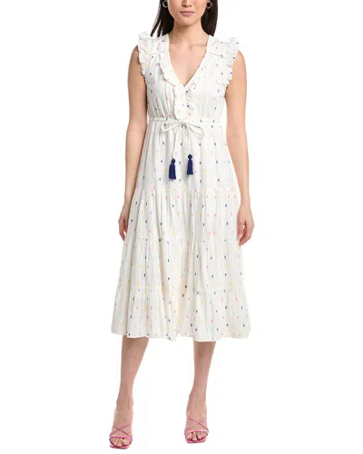 Mer St. Barth Giselle Midi Dress In White