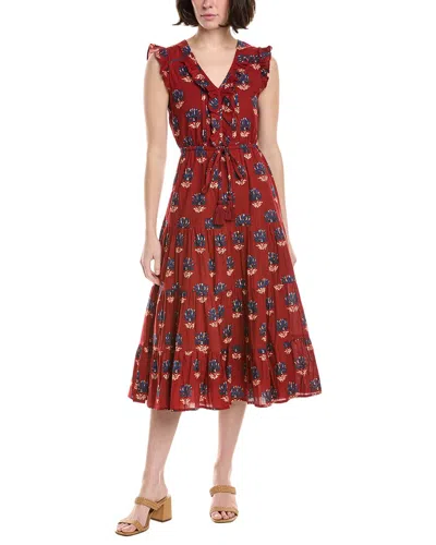 Mer St. Barth Giselle Midi Dress In Multi