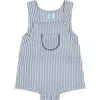 Mer St. Barth Julien Baby Boy Romper Marine Stripe In Blue