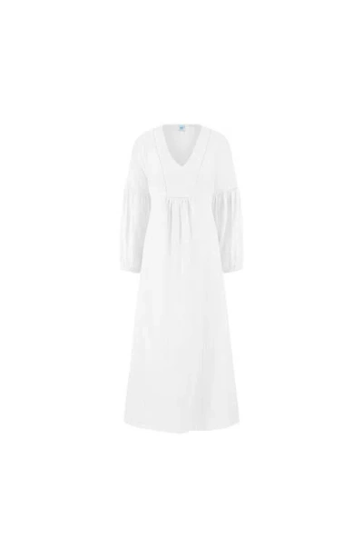 Mer St. Barth Kelly Kaftan Long Sleeve In Transparent
