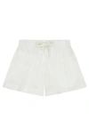 Mer St. Barth La Plage Boy's Drawstring Short White In Neutral