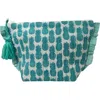 Mer St. Barth La Plage Ruffle Pouch In Blue