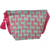 Mer St. Barth La Plage Ruffle Pouch In Pink