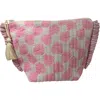 Mer St. Barth La Plage Ruffle Pouch In Pink