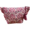 Mer St. Barth La Plage Ruffle Pouch In Pink