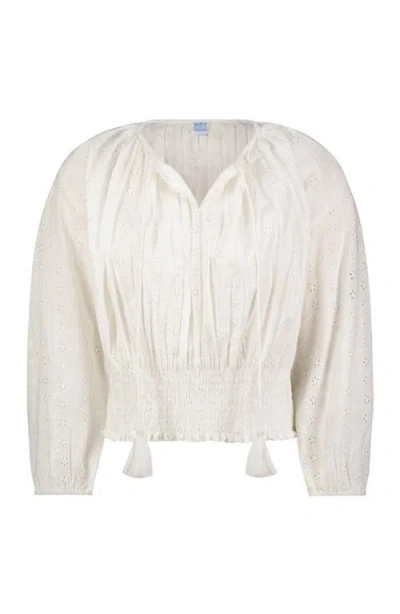 Mer St. Barth Lola Blouse In White