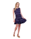 Mer St. Barth Maribel Cropped Tank And Skirt Set In Navy Embroidery