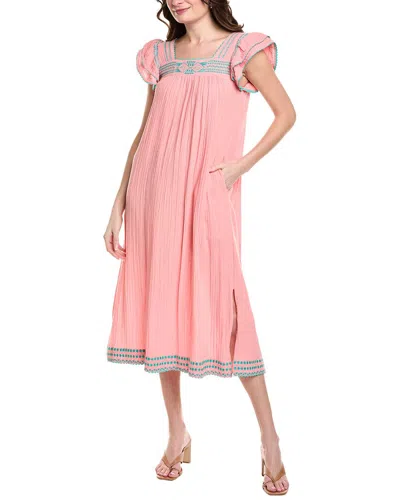 Mer St. Barth Mer Baby Doll Maxi Dress In Pink