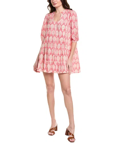 Mer St. Barth Mer Babydoll Midi Dress In Pink