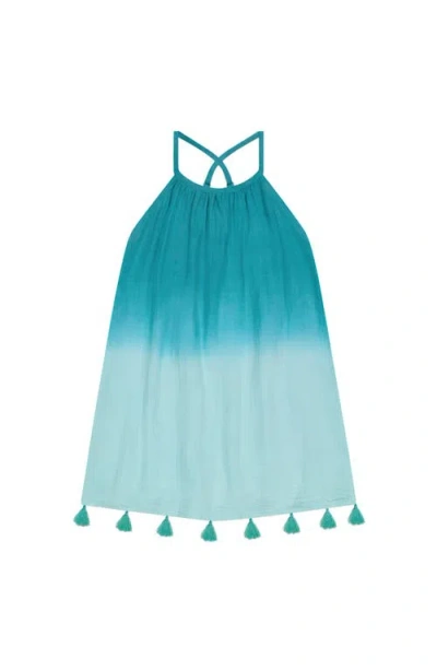 Mer St. Barth Kids'  Mini Chantal Dress In Blue