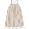 Mer St. Barth Mini Chantal Girl's Sundress In Neutral
