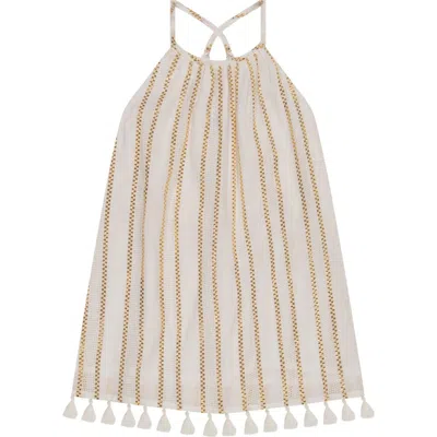 Mer St. Barth Kids'  Mini Chantal Girl's Sundress In Neutral