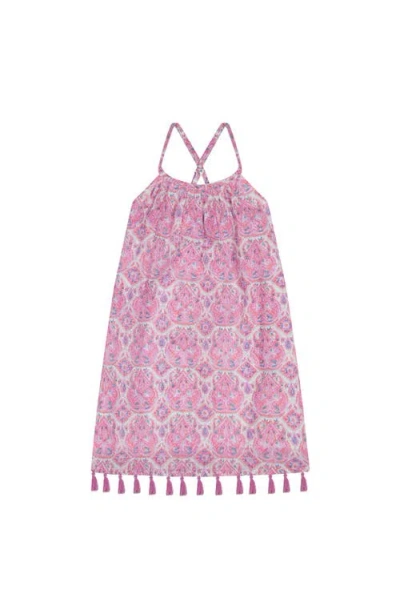 Mer St. Barth Kids'  Mini Chantal Girl's Sundress Pink Paisley