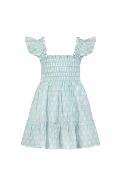 Mer St. Barth Kids'  Mini Paloma Dress In Green