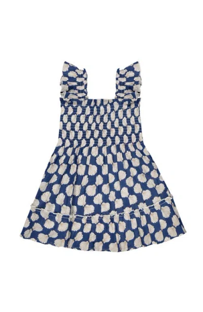 Mer St. Barth Kids'  Mini Paloma Girl's Dress In Purple