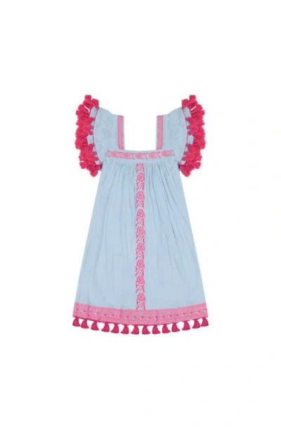 Mer St. Barth Mer St Barth Mini Sandrine Womens Dress In Blue