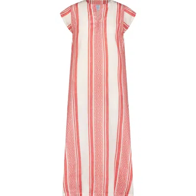 Mer St. Barth Noa Womens Maxi Kaftan In Pink