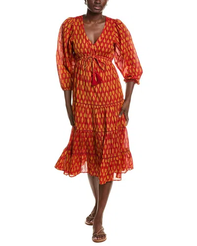 Mer St. Barth Odette Maxi Dress In Orange