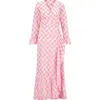 Mer St. Barth Ruffle Wrap Dress Shell Beach Pink In Pink