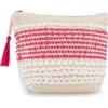 Mer St. Barth Saline Beach Medium Zip Pouch In Pink