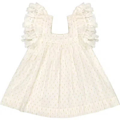 Mer St. Barth Kids'  Serena Girl's Tassel Dress In White