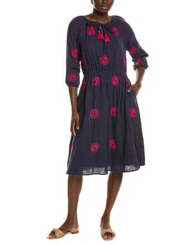 Mer St. Barth Solange Popover Dress In Navy
