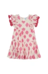 Mer St. Barth Girls' Ikat Sophie Tassel Dress - Little Kid, Big Kid In White Pink Ikat
