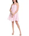 Mer St. Barth Mer Tiered Baby Doll Mini Dress In Pink