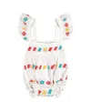 Mer St. Barth Unisex Chloe Romper - Baby In White