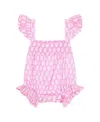 Mer St. Barth Unisex Chloe Romper - Baby In Violet